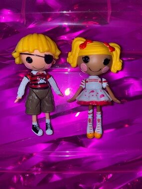 Lalaloopsy minis Spot Splatter Splash and Patch Treasure Chest dolls